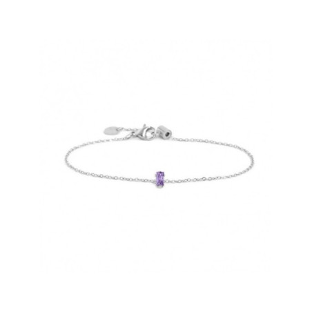 Bracciale Donna Marlù 2BR0100-P Acciaio Silver Cristallo Viola