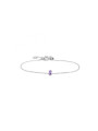 Bracciale Donna Marlù 2BR0100-P Acciaio Silver Cristallo Viola