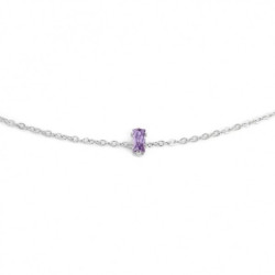 Bracciale Donna Marlù 2BR0100-P Acciaio Silver Cristallo Viola
