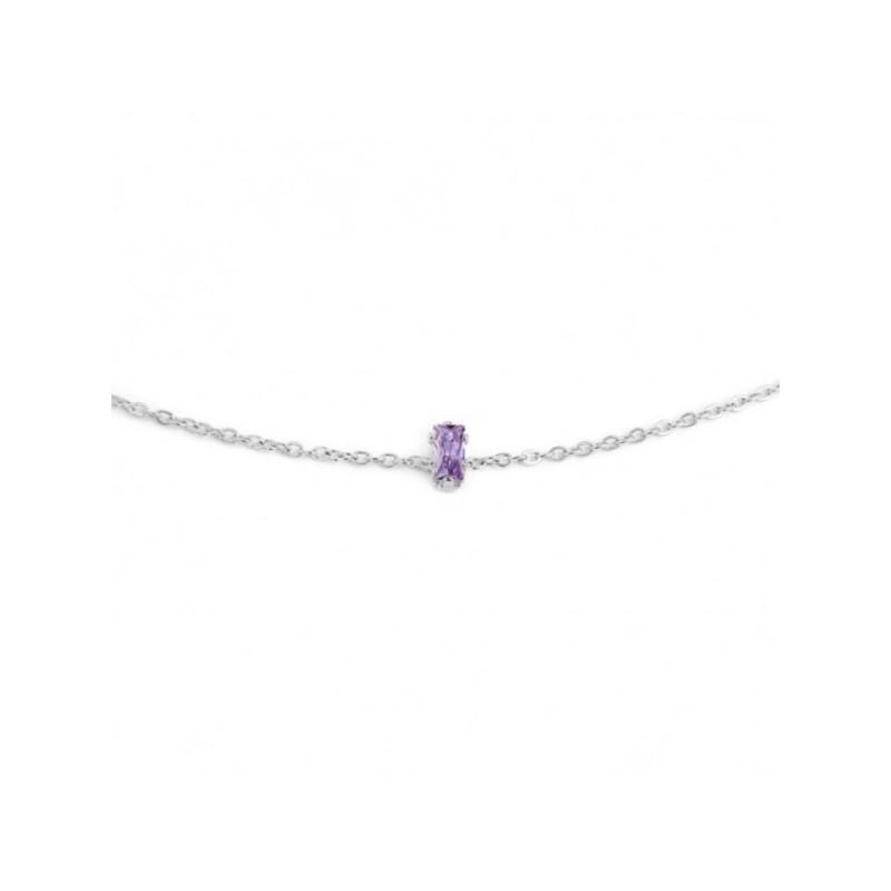 Bracciale Donna Marlù 2BR0100-P Acciaio Silver Cristallo Viola