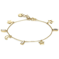 Cavigliera Donna In Acciaio Gioielli Brosway BAH16 PVD Oro