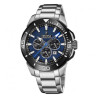 Orologio Cronografo Uomo Festina Bike F20641/2 in Acciaio Silver e Quadrante Blu