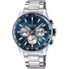 Orologio Cronografo Uomo Festina F20560/2 Timeless in Acciaio Silver e Blu