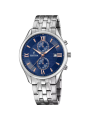 Orologio Cronografo Uomo Festina F6854/6 Timeless in Acciaio Silver e Blu
