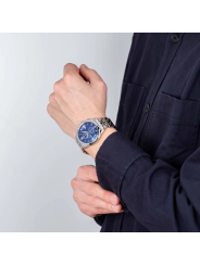 Orologio Cronografo Uomo Festina F6854/6 Timeless in Acciaio Silver e Blu