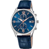 Orologio Cronografo Uomo Festina Chrono Timeless F6855/6 Cinturino Pelle Blu