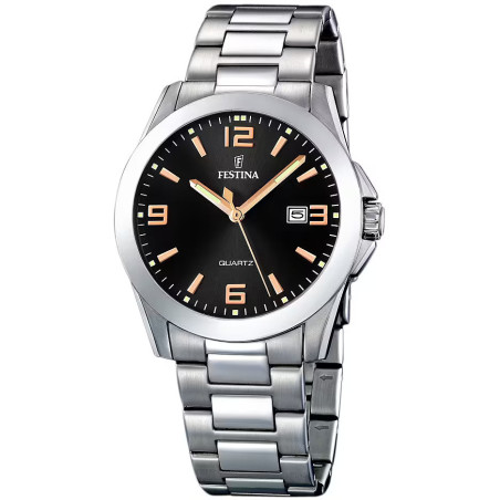 Orologio Solo Tempo Uomo Festina Acero Clasico F16376/6 in Acciaio SIlver 40mm