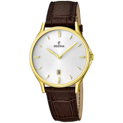 Orologio Solo Tempo Uomo Festina Correa Clasico F16747/1 Cinturino Pelle Marrone