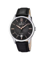Orologio Solo Tempo Uomo Festina Acero Clasico F20426/6 Cinturino in Pelle Nero