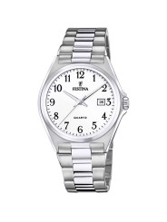 Orologio Solo Tempo Uomo Festina Acero Clasico F20552/1 in Acciaio Silver 40mm
