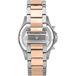 Orologio Cronografo Uomo Maserati Sfida R8873640012 in Acciaio Silver e Oro Rosa