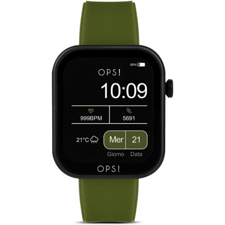 Orologio Smartwatch Donna Ops Objects Active Call OPSSW-36 in Silicone Verde Militare