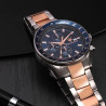 Orologio Cronografo Uomo Maserati Sfida R8873640012 in Acciaio Silver e Oro Rosa