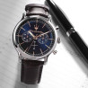 Orologio Cronografo Uomo Maserati Epoca R8871618014 in Acciaio Silver Cinturino in Pelle Marrone