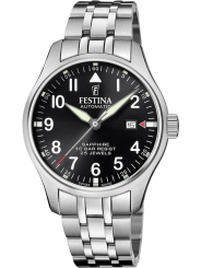 Orologio Uomo Festina F20151/D Automatico in Acciaio Inox Silver Vetro Zaffiro 44mm