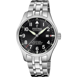 Orologio Uomo Festina F20151/D Automatico in Acciaio Inox Silver Vetro Zaffiro 44mm