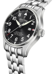 Orologio Uomo Festina F20151/D Automatico in Acciaio Inox Silver Vetro Zaffiro 44mm