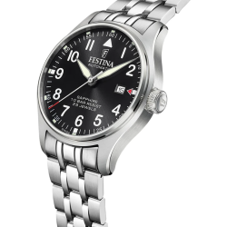 Orologio Uomo Festina F20151/D Automatico in Acciaio Inox Silver Vetro Zaffiro 44mm