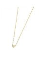 Collana Donna Marlù Nel Mio Cuore 15CN031G-W in Acciaio Oro Cuore con Cristalli