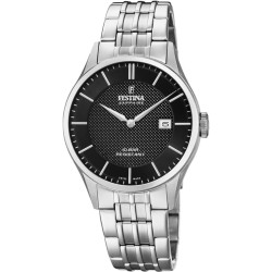 Orologio Solo Tempo Uomo Festina F20005/4 in Acciaio Silver Vetro Zaffiro