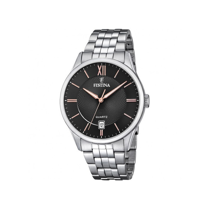 Orologio Solo Tempo Uomo Festina Acero Clasico F20425/6 in Acciaio 43mm Silver Orologio Solo Tempo Uomo Festina Acero Clasico F20425/6 in Acciaio 43mm Silver