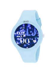 Orologio Donna Smartwatch Liujo Luxury Voice Paint SWLJ124 Cinturino Silicone Azzurro