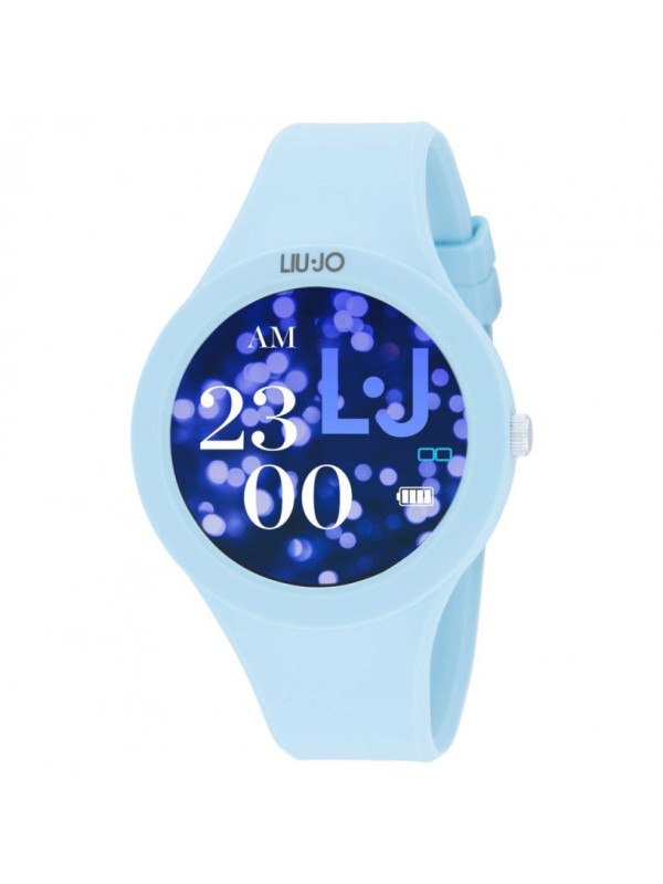 Orologio Donna Smartwatch Liujo Luxury Voice Paint SWLJ124 Cinturino Silicone Azzurro