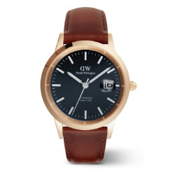 Orologio Uomo Daniel Wellington iconic link automatic DW00100758 Cinturino Pelle Marrone 40mm
