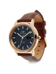 Orologio Uomo Daniel Wellington iconic link automatic DW00100758 Cinturino Pelle Marrone 40mm