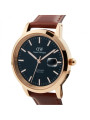 Orologio Uomo Daniel Wellington iconic link automatic DW00100758 Cinturino Pelle Marrone 40mm