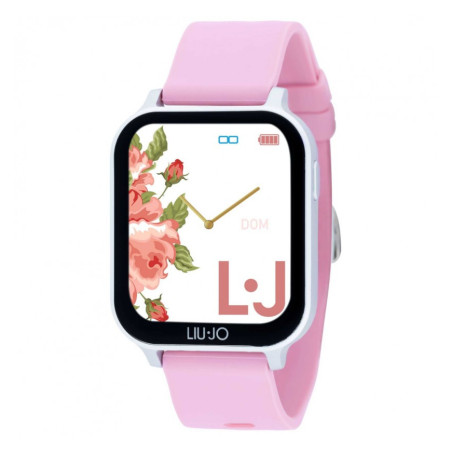 Orologio Smartwatch Donna Liujo Luxury Voice Energy SWLJ112 Cinturino Silicone Rosa