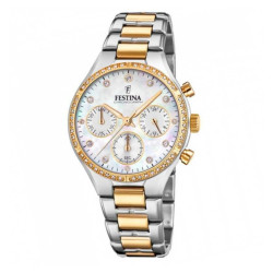 Orologio Cronografo Donna Festina Boyfriend F20402/1 in Acciaio Silver e Oro 36mm