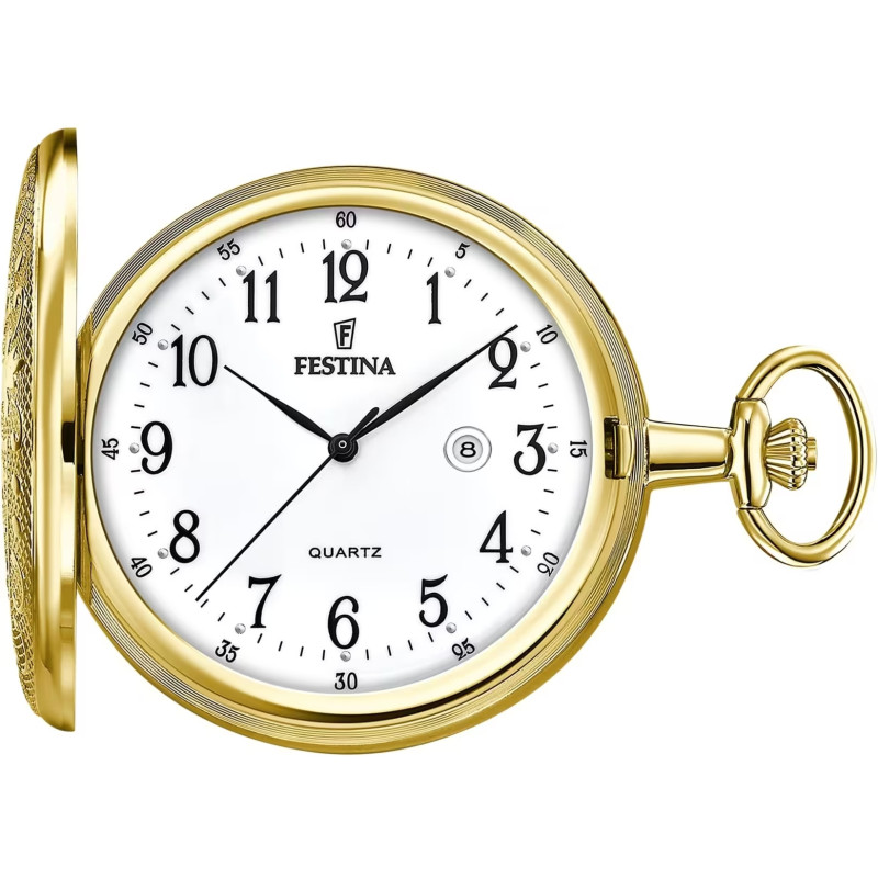 Orologio da Tasca Uomo Festina F2028/1 in Acciaio Oro Orologio da Tasca Uomo Festina F2028/1 in Acciaio Oro