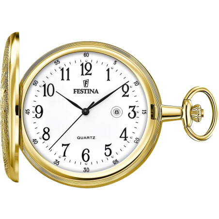 Orologio da Tasca Uomo Festina F2028/1 in Acciaio Oro