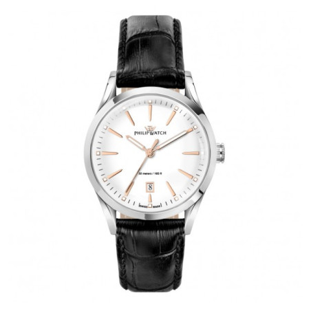 Orologio Uomo Philip Watch Sunray R8251180019 Cinturino Pelle Nero