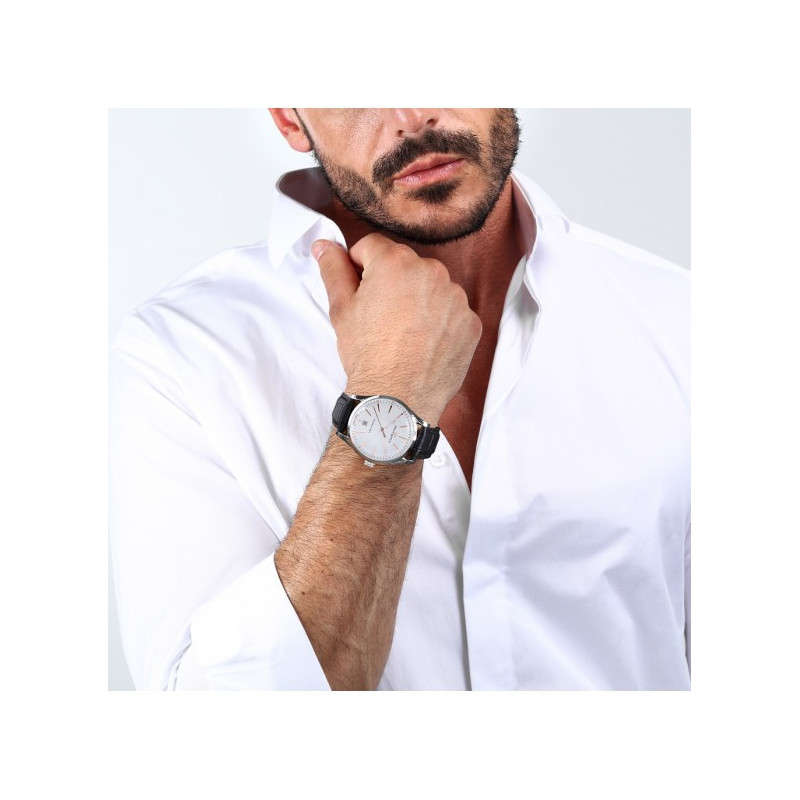 Orologio Uomo Philip Watch Sunray R8251180019 Cinturino Pelle Nero
