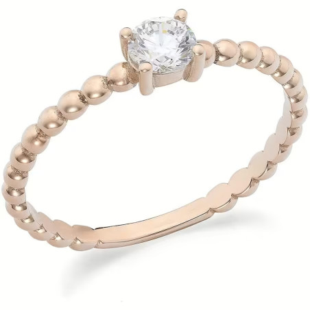 copy of Anello Donna Ambrosia in Oro Bianco 375% con Zirconi KAAZ 011