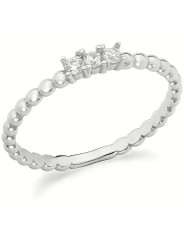 copy of Anello Donna Ambrosia in Oro Bianco 375% con Zirconi KAAZ 011