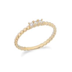 Anello Donna Ambrosia in Oro Giallo 375% con Zirconi KAAZ 013