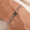 Bracciale Uomo Brosway Poseidon BPN11 in Acciaio Silver Rosa dei Venti