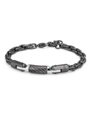 Bracciale Uomo Brosway Bounty BOU13 in Acciaio Pvd Nero