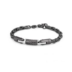 Bracciale Uomo Brosway Bounty BOU13 in Acciaio Pvd Nero