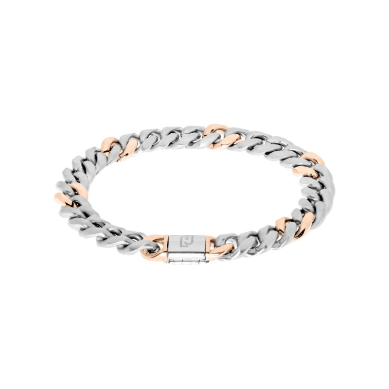 Bracciale Uomo Liu Jo in Acciaio Catena Silver e Oro Rosa Mlj467 Bracciale Uomo Liu Jo in Acciaio Catena Silver e Oro Rosa Mlj467