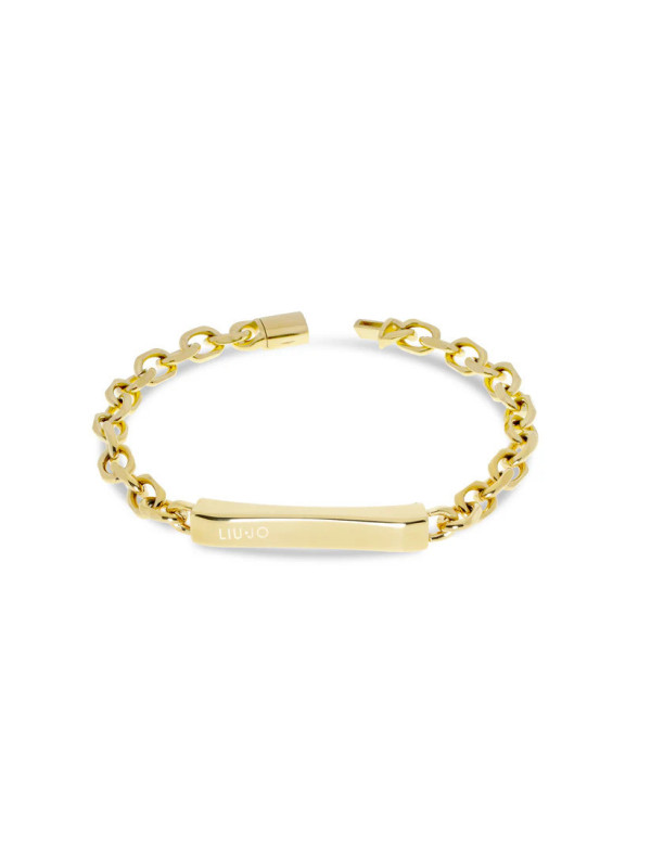 Bracciale Uomo Liujo in Acciaio Pvd Oro Giallo MLJ478