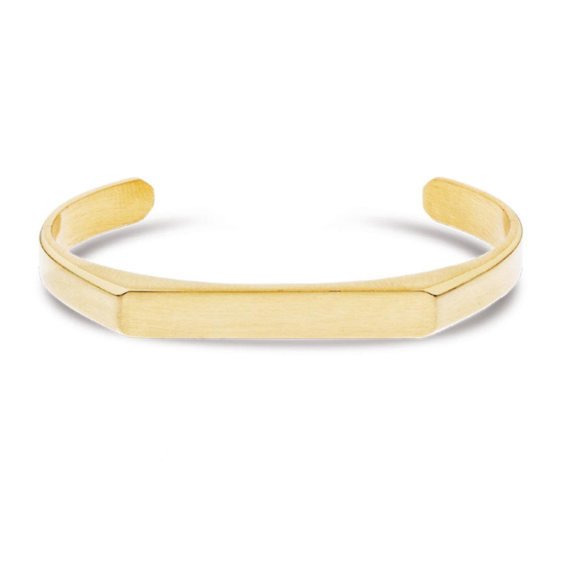 Bracciale Uomo Liu Jo Acciaio Dorato Rigido Satinato Targhetta MLJ480 Bracciale Uomo Liu Jo Acciaio Dorato Rigido Satinato Targhetta MLJ480