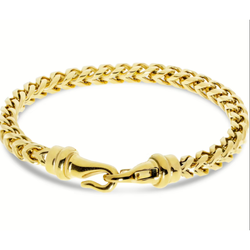 Bracciale Uomo Liu Jo Acciaio Dorato Rigido Intreciato MLJ487 Bracciale Uomo Liu Jo Acciaio Dorato Rigido Intreciato MLJ487