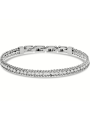 Bracciale Uomo Liu Jo Tennis MLJ527 in Acciaio Silver con Cristalli Bianchi
