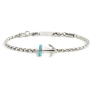 Bracciale Uomo Marlù 4BR1820T in Acciaio Silver con Ancora Centrale