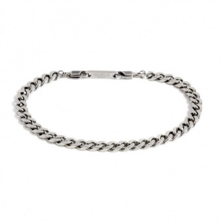 Bracciale Uomo Marlù in Acciaio Silver 1br0005 Catena Grumetta