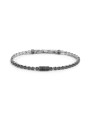 Bracciale unisex Marlù 33BR0036N-S catena tennis con zirconi neri 4mm